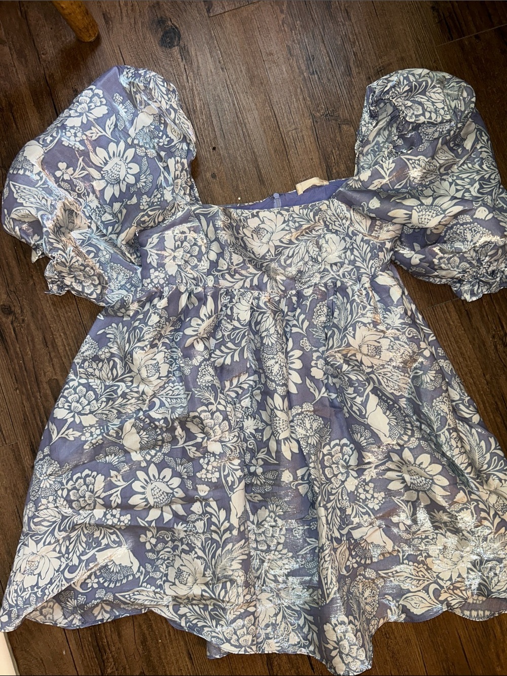 Altar'd State Lavender and White Floral Dress